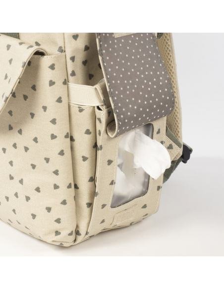 MOCHILA CORAZONES POPPY MUSGO WALKING MUM