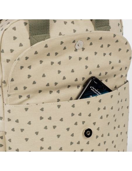 MOCHILA CORAZONES POPPY MUSGO WALKING MUM
