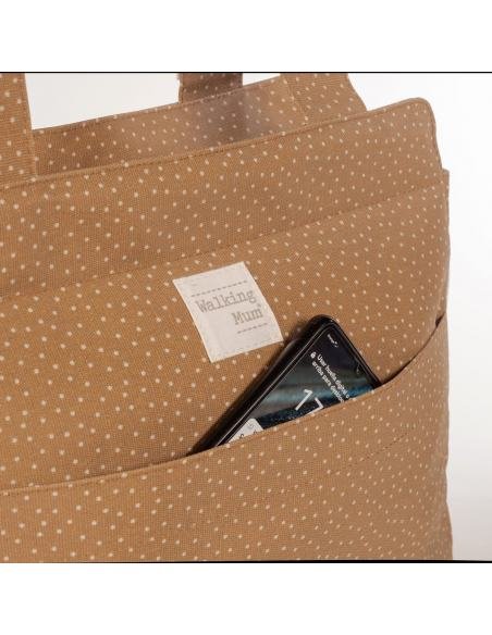 BOLSA CANASTILLA TOPITO POPPY CANELA WALKING MUM