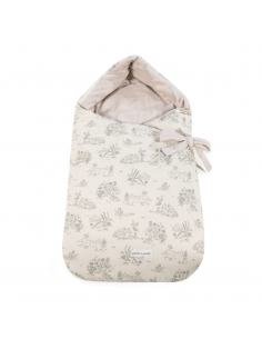 SACO CAPUCHA TOILE DE JOUY CREAM PASITO A PASITO