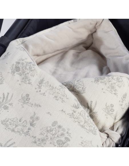 SACO CAPUCHA TOILE DE JOUY CREAM PASITO A PASITO