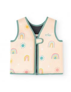 CHALECO FLOTADOR RAINBOW CREAM 19-30KG TALLA M BTBOX