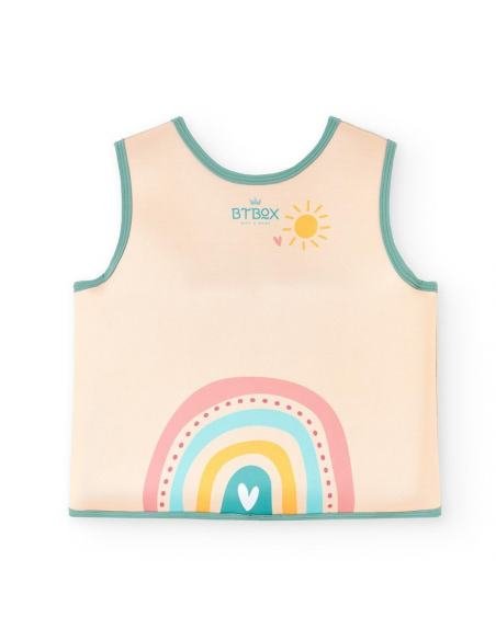 CHALECO FLOTADOR RAINBOW CREAM 19-30KG TALLA M BTBOX