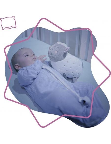 LÁMPARA DE NOCHE PELUCHE MUSICAL OVEJA BADABULLE