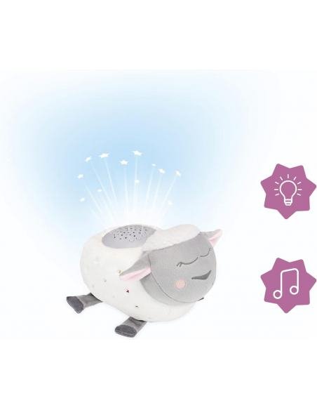 LÁMPARA DE NOCHE PELUCHE MUSICAL OVEJA BADABULLE