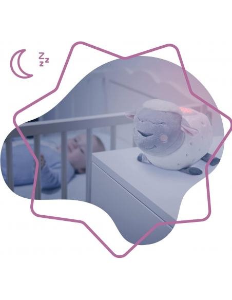 LÁMPARA DE NOCHE PELUCHE MUSICAL OVEJA BADABULLE