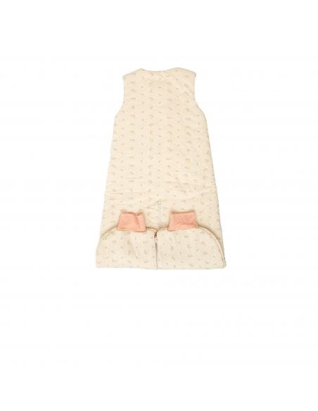 SACO PIJAMA CON PIES DALIA ROSA EMPOLVADA BIMBIDREAMS