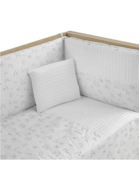 JGO 2 PCS.COLCHA I-V. CUNA 60 MERLO CRUDO CAMBRASS