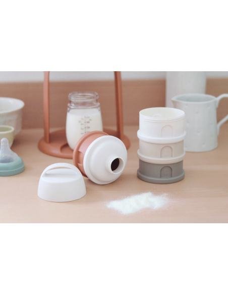 CAJA DOSIFICADORA  4 COMPARTIMENTOS COTTON /TERRACOTA BÉABA