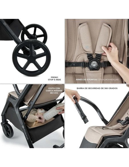 SILLA DE PASEO LOOM BEIG KINDERKRAFT