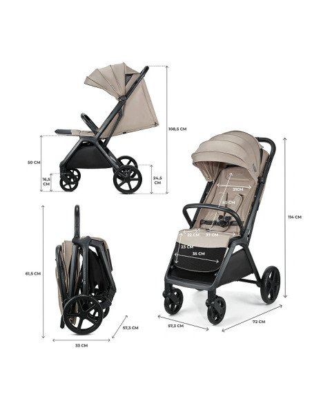 SILLA DE PASEO LOOM BEIG KINDERKRAFT