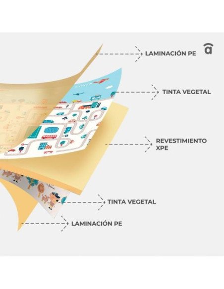 ALFOMBRA DE JUEGOS PLEGABLE XXL ASALVO