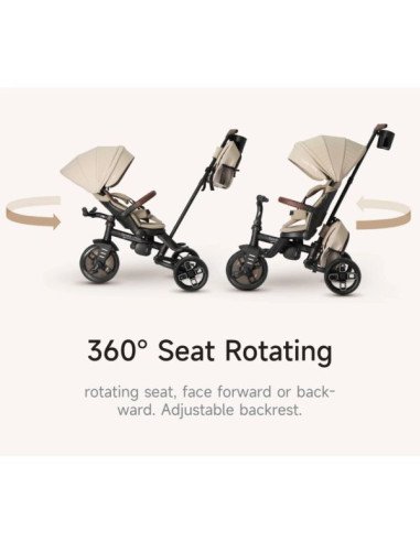 TRICICLO EVOLUTIV 8 EN 1 COMFO MAX BLAC QPLAY