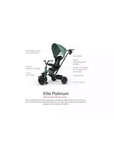 TRICICLO EVOLUTIV 6EN1 ELITE PLATINUM GREEN QPLAY 2