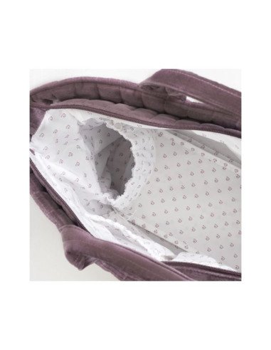 BOLSA CANASTILLA CHERRY VELVET PASITO A PASITO