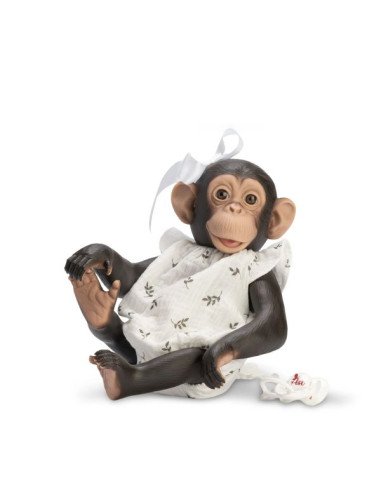 LOLA LA CHIMPANCÉ PELELE MUSA FLORES MARRONES ASI