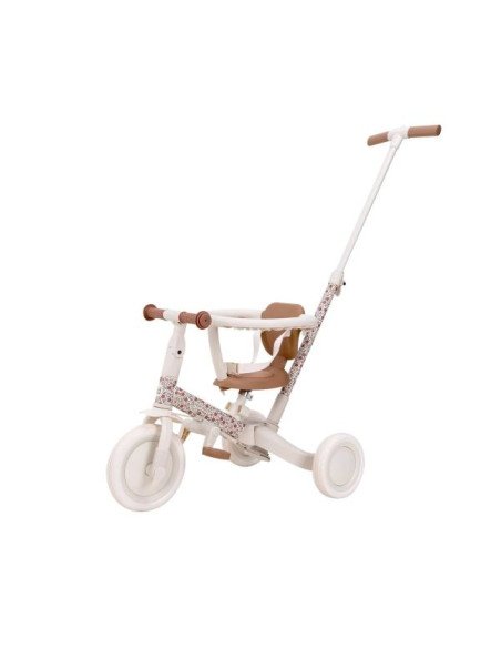 TRICICLO CON BARRA BLANCO FLORES LITTLE DUTCH