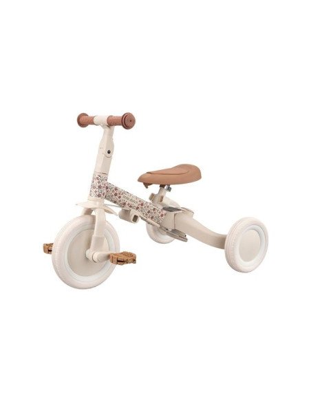 TRICICLO CON BARRA BLANCO FLORES LITTLE DUTCH