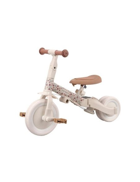 TRICICLO CON BARRA BLANCO FLORES LITTLE DUTCH