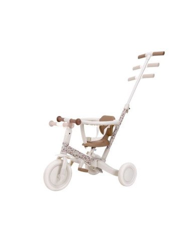 TRICICLO CON BARRA BLANCO FLORES LITTLE DUTCH
