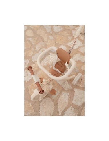 TRICICLO CON BARRA BLANCO FLORES LITTLE DUTCH