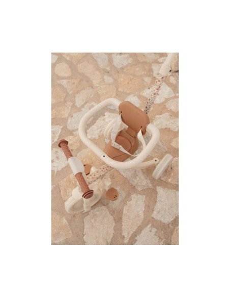 TRICICLO CON BARRA BLANCO FLORES LITTLE DUTCH