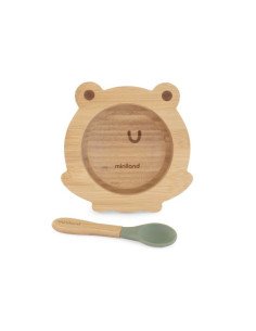VAJILLA MINILAND-WOODEN BOWL FROG FSC 100% MIILAND