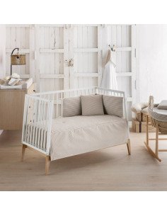 JGO 2 PCS.COLCHA I-V. CUNA 60 DERBY BEIGE 60X120X3 CAMBRASS 2