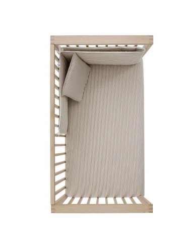 JGO 2 PCS.COLCHA I-V. CUNA 60 DERBY BEIGE 60X120X3 CAMBRASS