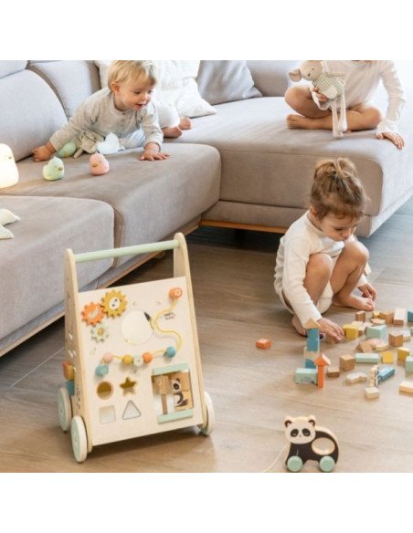 ANDADOR MADERA CON ACTIVIDADES UNIQUE SARO