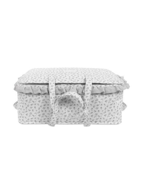 MALETA LITTLE BLOOM FLOR GRIS WALKING MUM