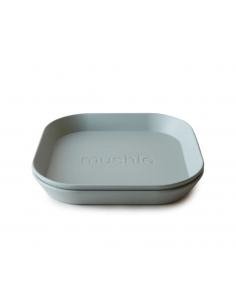 PACK DOS PLATOS CUADRADOS SOLID SAGE MUSHIE 2